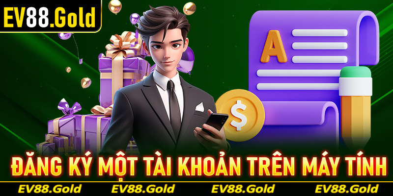 Đăng ký một tài khoản cho người mới trên máy tính